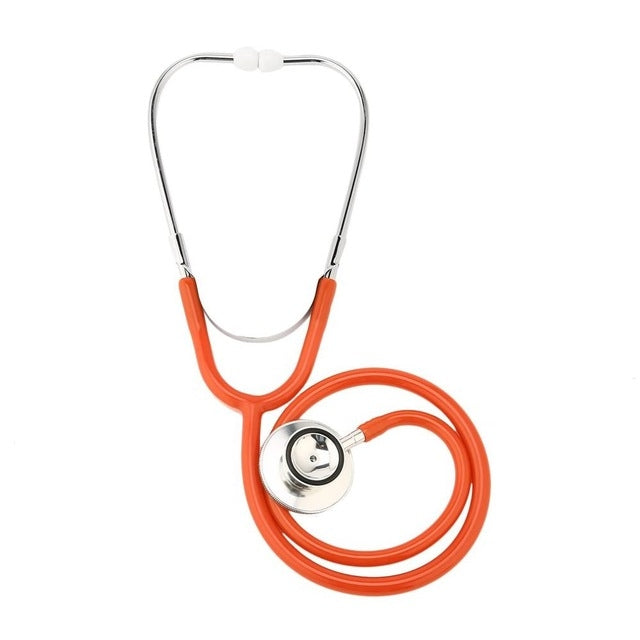 Double-sided Stethoscope Single Tube Doctors Nurse Professional Cardiology Stethoscope Aluminium Alloy Chestpiece(Yellow) - Others by PMC TechLife | Online Shopping South Africa | PMC TechLife | Buy Now Pay Later Mobicred