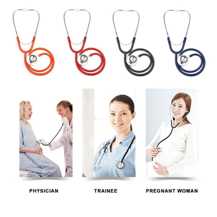 Double-sided Stethoscope Single Tube Doctors Nurse Professional Cardiology Stethoscope Aluminium Alloy Chestpiece(Yellow) - Others by PMC TechLife | Online Shopping South Africa | PMC TechLife | Buy Now Pay Later Mobicred