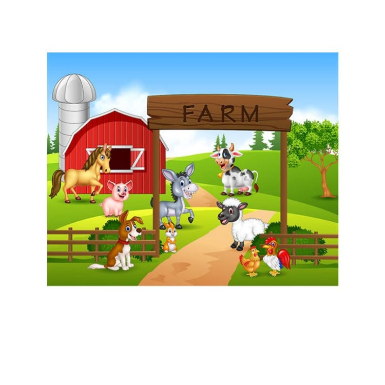 2.1m x 1.5m Animal Farm Children Birthday Theme Photography Background Cloth - Birthday Party by PMC TechLife | Online Shopping South Africa | PMC TechLife | Buy Now Pay Later Mobicred