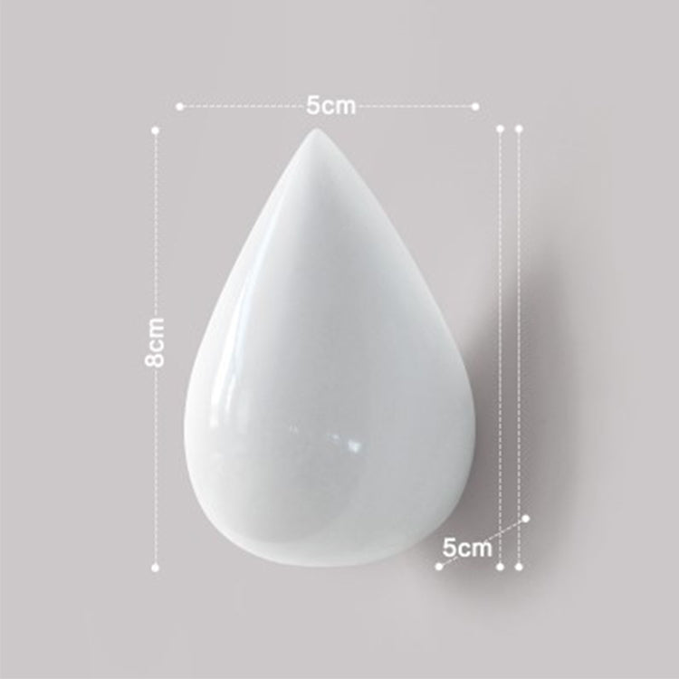 Creative Water Droplets Wall Hooks Home Decoration Resin Mural 3D Coat Hook Single Hooks Wall Hanger, Size:Small Size(White) - Shelf & Hooks by PMC TechLife | Online Shopping South Africa | PMC TechLife | Buy Now Pay Later Mobicred