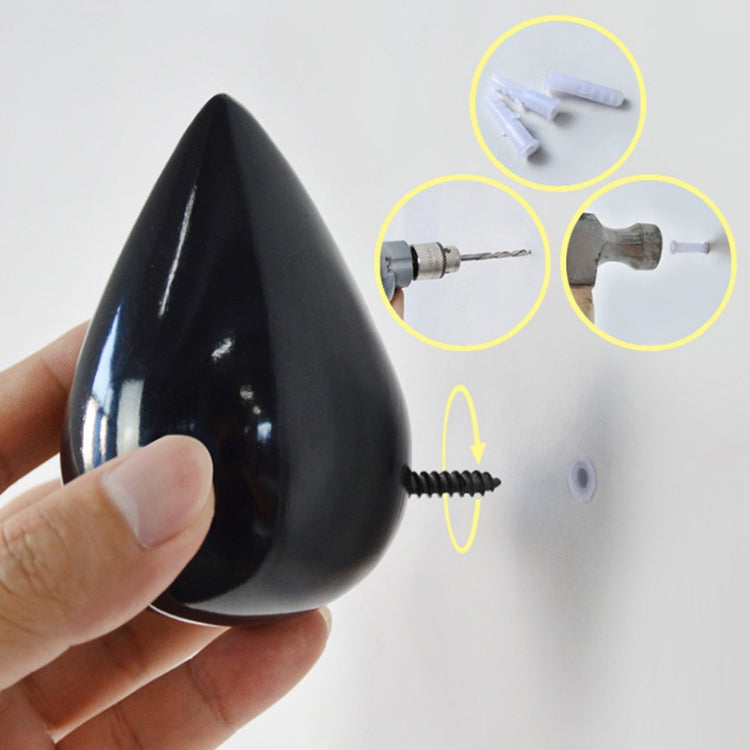 Creative Water Droplets Wall Hooks Home Decoration Resin Mural 3D Coat Hook Single Hooks Wall Hanger, Size:Small Size(Green) - Shelf & Hooks by PMC TechLife | Online Shopping South Africa | PMC TechLife | Buy Now Pay Later Mobicred