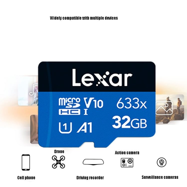 Lexar 633x 32GB High-speed Mobile Phone Memory TF Card Driving Recorder Memory Card - Micro SD Card by Lexar | Online Shopping South Africa | PMC TechLife | Buy Now Pay Later Mobicred
