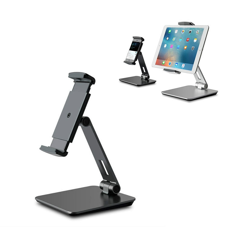 AP-7X Universal Aluminum Stand Desk Mount Holder for 4.7-9.7 inch Phone & Tablet PC(Silver Gray) - Desktop Holder by PMC TechLife | Online Shopping South Africa | PMC TechLife