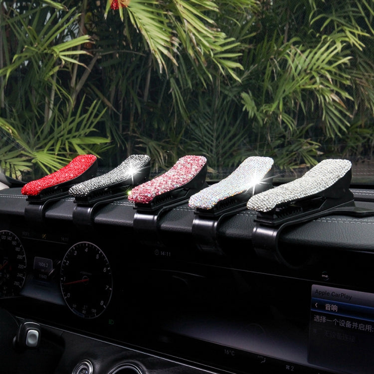 Diamond Car Phone Holder 360 Degree Rotating Creative Car Dashboard Mobile Holders(White) - Car Holders by PMC TechLife | Online Shopping South Africa | PMC TechLife