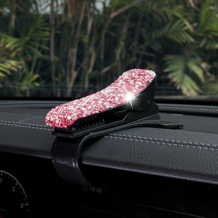 Diamond Car Phone Holder 360 Degree Rotating Creative Car Dashboard Mobile Holders(Pink Color Mixing) - Car Holders by PMC TechLife | Online Shopping South Africa | PMC TechLife