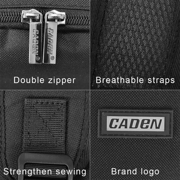 CADeN Shoulder Digital Camera Bag Outdoor Nylon Photography Backpack(Black Small Bag) - Backpack by CADeN | Online Shopping South Africa | PMC TechLife | Buy Now Pay Later Mobicred
