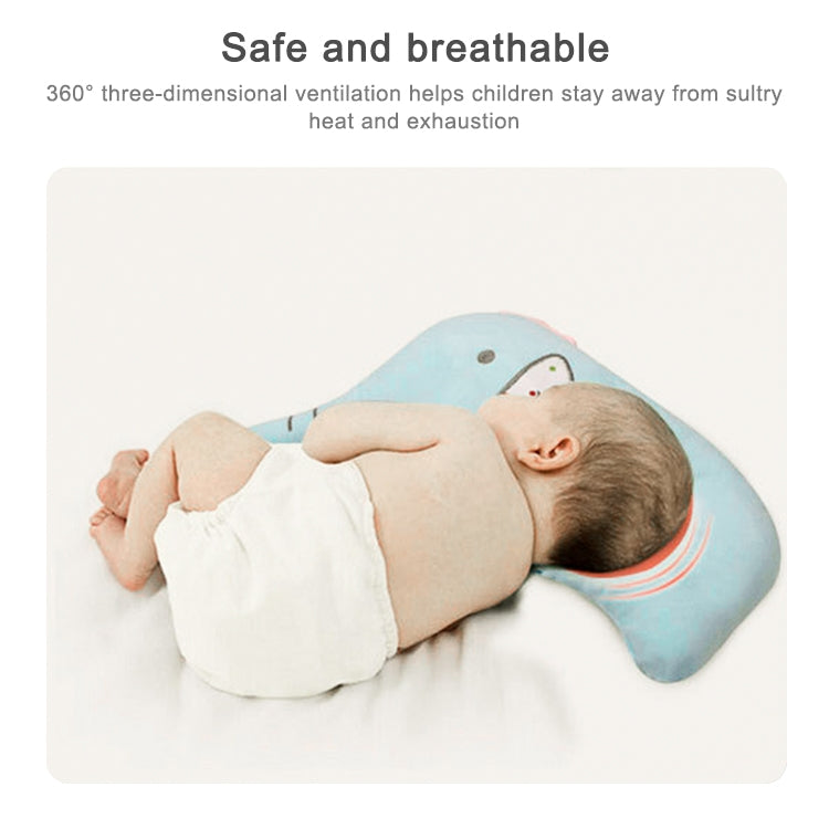 Baby Breathable Elephant Neck Cervical Pillow Anti-head Correction Head Shape Pillow(Blue) - Baby Care by PMC TechLife | Online Shopping South Africa | PMC TechLife | Buy Now Pay Later Mobicred