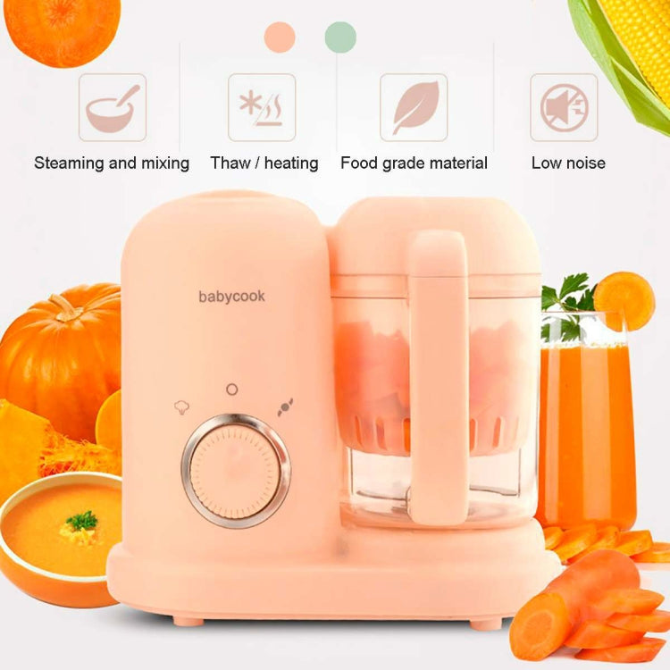 Multifunction Baby Food Cooking Maker Steamer Mixing Grinder Food Supplementary Machine EU Plug(Pink) - Stirrer & Squeezer by PMC TechLife | Online Shopping South Africa | PMC TechLife | Buy Now Pay Later Mobicred