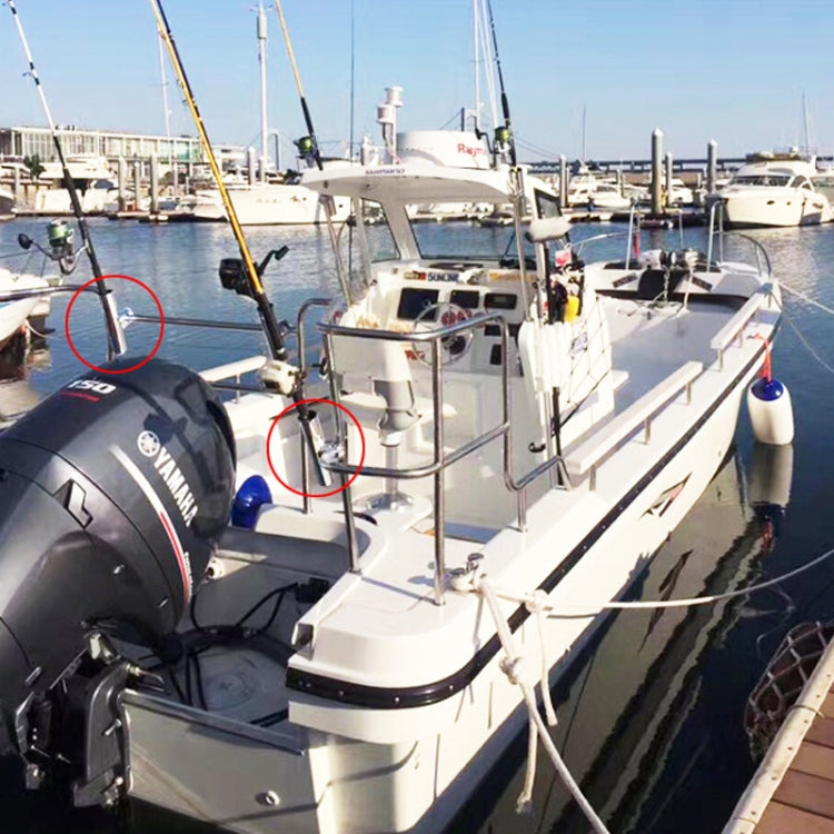 BSET MATEL Marine Hardware 316 Stainless Steel Fishing Rod Seat Yacht Sea Fishing Bracket 19-26mm - Marine Accessories & Parts by PMC TechLife | Online Shopping South Africa | PMC TechLife | Buy Now Pay Later Mobicred