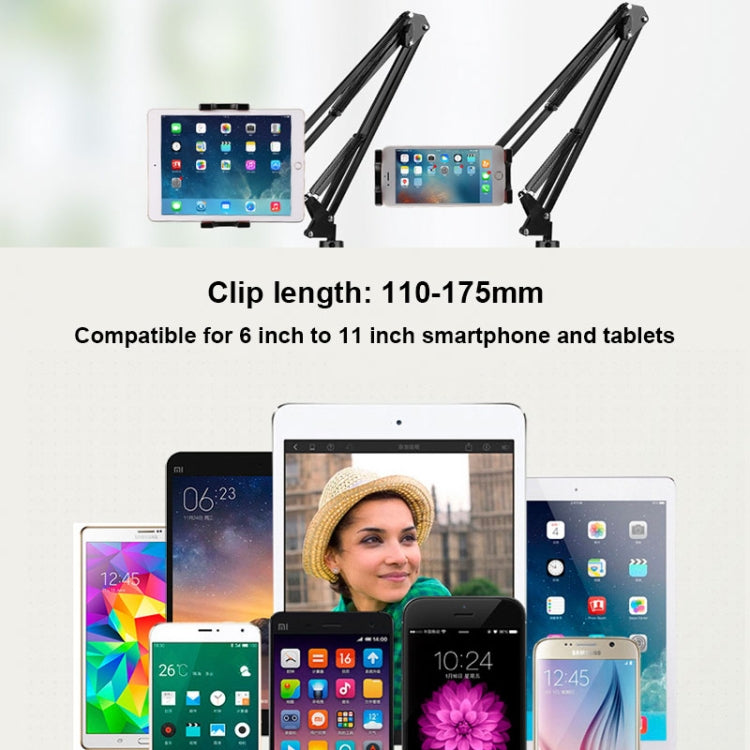 Universal 360 Degree Rotating Flexible Long Arm Lazy Phone Tablet Pad Holder Clip Bracket - Lazy Bracket by PMC TechLife | Online Shopping South Africa | PMC TechLife