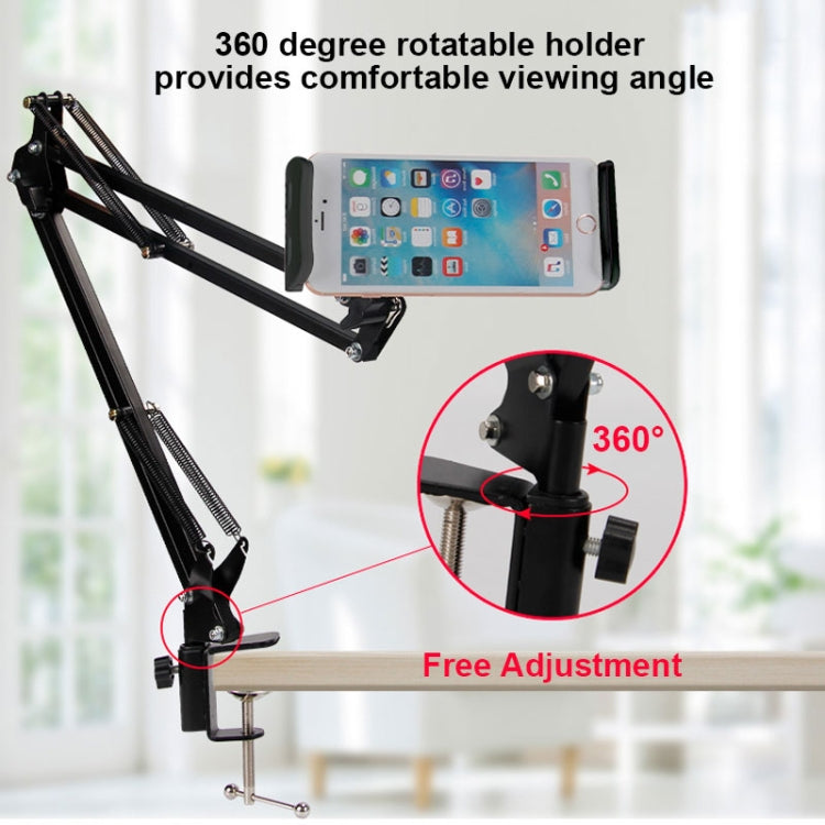 Universal 360 Degree Rotating Flexible Long Arm Lazy Phone Tablet Pad Holder Clip Bracket - Lazy Bracket by PMC TechLife | Online Shopping South Africa | PMC TechLife