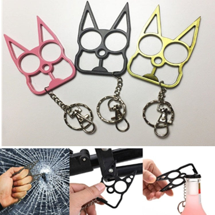 Multifunctional Outdoor Self-defense Double Finger Buckle Can Break The Window, Random Color Delivery - free shipping - PMC TechLife - Order now!