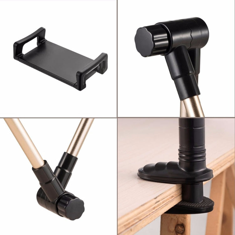 360 Degree Rotation Lazy Mount Folding Long Arm Phone Stand Holder for 4-14 Inch Tablet & Phone(Rose Gold) - free shipping - PMC TechLife - Order now!