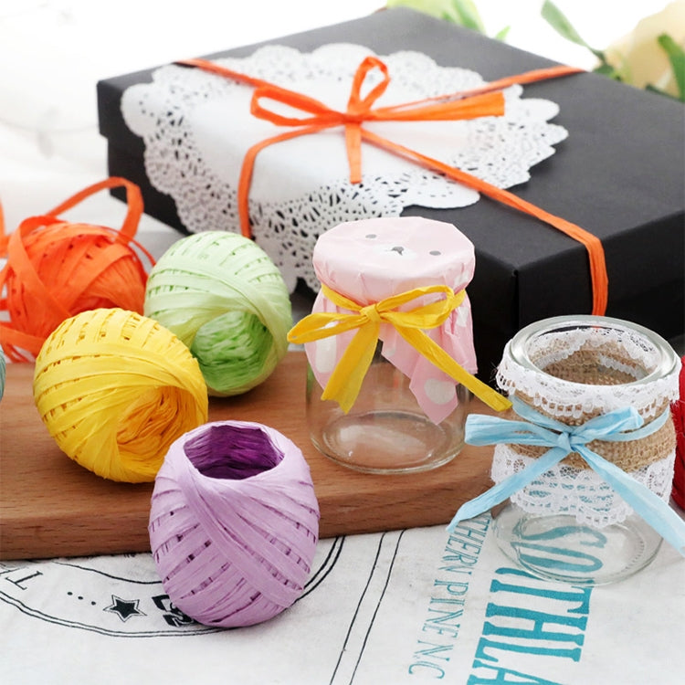 20M Paper Rope Raffia Ribbon Natural Lace Rope Gift Box Wrapping DIY Decoration(Llight Purple) - Ribbons by PMC TechLife | Online Shopping South Africa | PMC TechLife | Buy Now Pay Later Mobicred