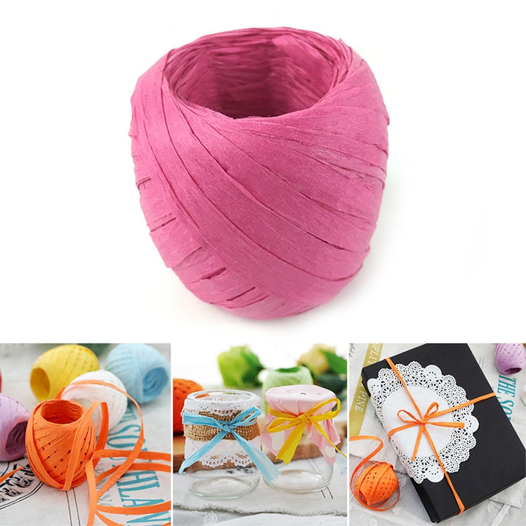 20M Paper Rope Raffia Ribbon Natural Lace Rope Gift Box Wrapping DIY Decoration(Pink) - Ribbons by PMC TechLife | Online Shopping South Africa | PMC TechLife | Buy Now Pay Later Mobicred