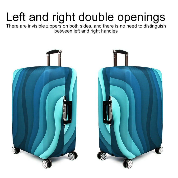 Travel Abrasion-resistant Elastic Luggage Protective Cover Suitcase Dust Covers, Size:22-24 inch(Gradient Ripple) - Dust Covers by PMC TechLife | Online Shopping South Africa | PMC TechLife | Buy Now Pay Later Mobicred