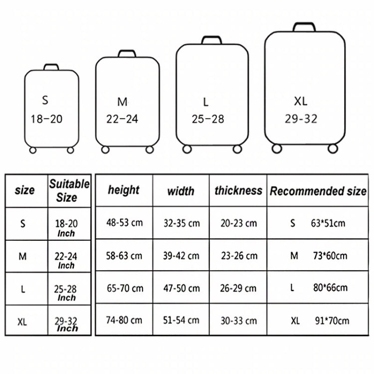 Travel Abrasion-resistant Elastic Luggage Protective Cover Suitcase Dust Covers, Size:22-24 inch(Pink Ripple) - Dust Covers by PMC TechLife | Online Shopping South Africa | PMC TechLife | Buy Now Pay Later Mobicred