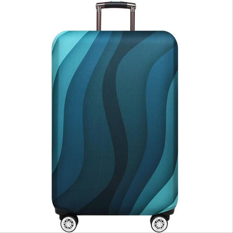 Travel Abrasion-resistant Elastic Luggage Protective Cover Suitcase Dust Covers, Size:25-28 inch(Green Ripple) - Dust Covers by PMC TechLife | Online Shopping South Africa | PMC TechLife | Buy Now Pay Later Mobicred