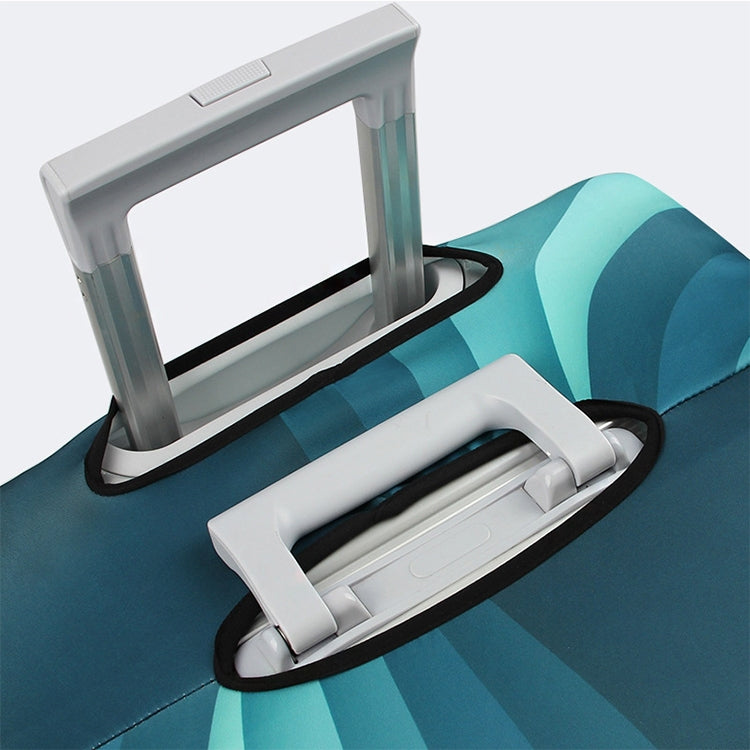 Travel Abrasion-resistant Elastic Luggage Protective Cover Suitcase Dust Covers, Size:25-28 inch(Green Ripple) - Dust Covers by PMC TechLife | Online Shopping South Africa | PMC TechLife | Buy Now Pay Later Mobicred