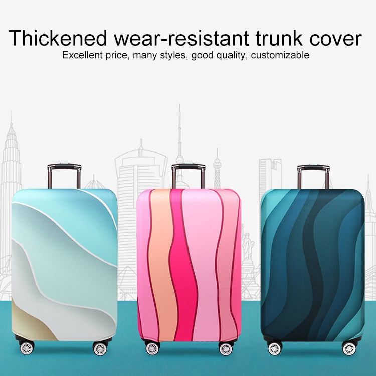 Travel Abrasion-resistant Elastic Luggage Protective Cover Suitcase Dust Covers, Size:25-28 inch(Green Ripple) - Dust Covers by PMC TechLife | Online Shopping South Africa | PMC TechLife | Buy Now Pay Later Mobicred