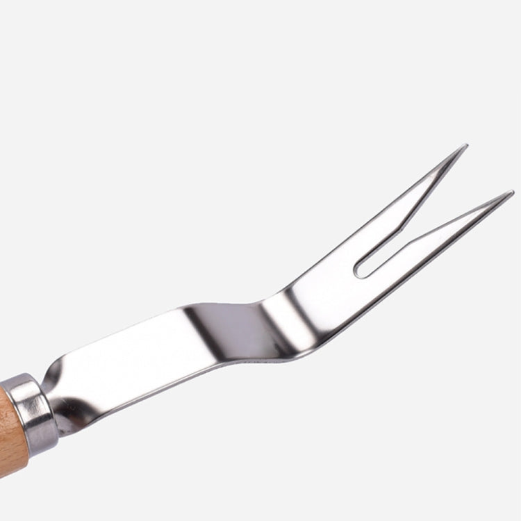Thick Stainless Steel Weeder Wooden Handle Root Picking Tool - Garden Hand Tools by PMC TechLife | Online Shopping South Africa | PMC TechLife | Buy Now Pay Later Mobicred