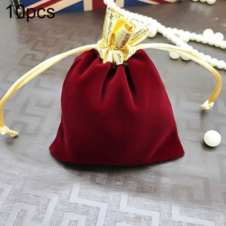 Velvet Bag Jewelry Storage Bag Christmas New Year Holiday Blessing Bag, Size:10x12cm(Red Wine) - Christmas Gift Bags & Boxes by PMC TechLife | Online Shopping South Africa | PMC TechLife | Buy Now Pay Later Mobicred
