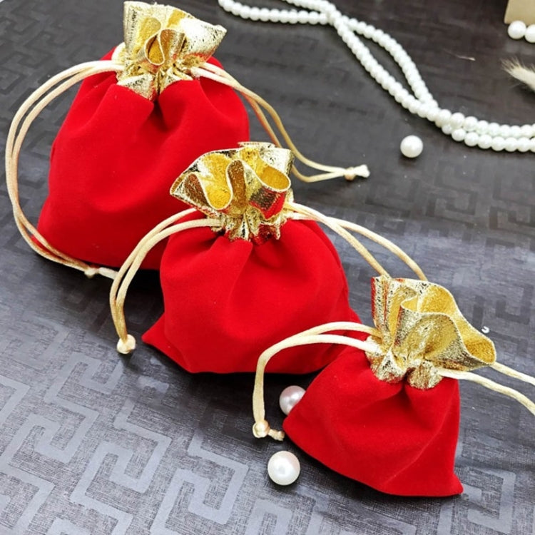 Velvet Bag Jewelry Storage Bag Christmas New Year Holiday Blessing Bag, Size:12x15cm(Red) - Christmas Gift Bags & Boxes by PMC TechLife | Online Shopping South Africa | PMC TechLife | Buy Now Pay Later Mobicred