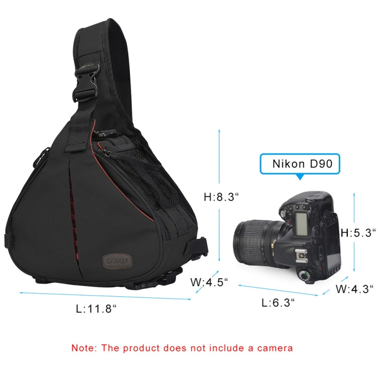 CADeN K1 DSLR Camera Shoulder Waterproof Bag with Rain Cover(Black) - free shipping - PMC TechLife - Order now!