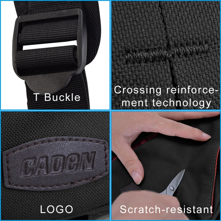 CADeN K1 DSLR Camera Shoulder Waterproof Bag with Rain Cover(Black) - free shipping - PMC TechLife - Order now!