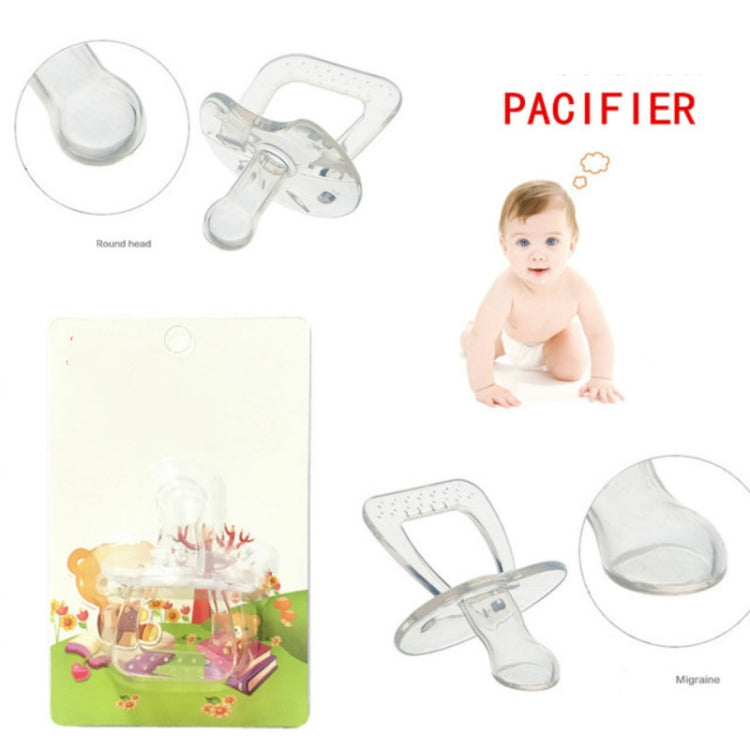 Baby Products Full Silicone Round Head Thumb Transparent Pacifier(Thumb) - free shipping - PMC TechLife - Order now!