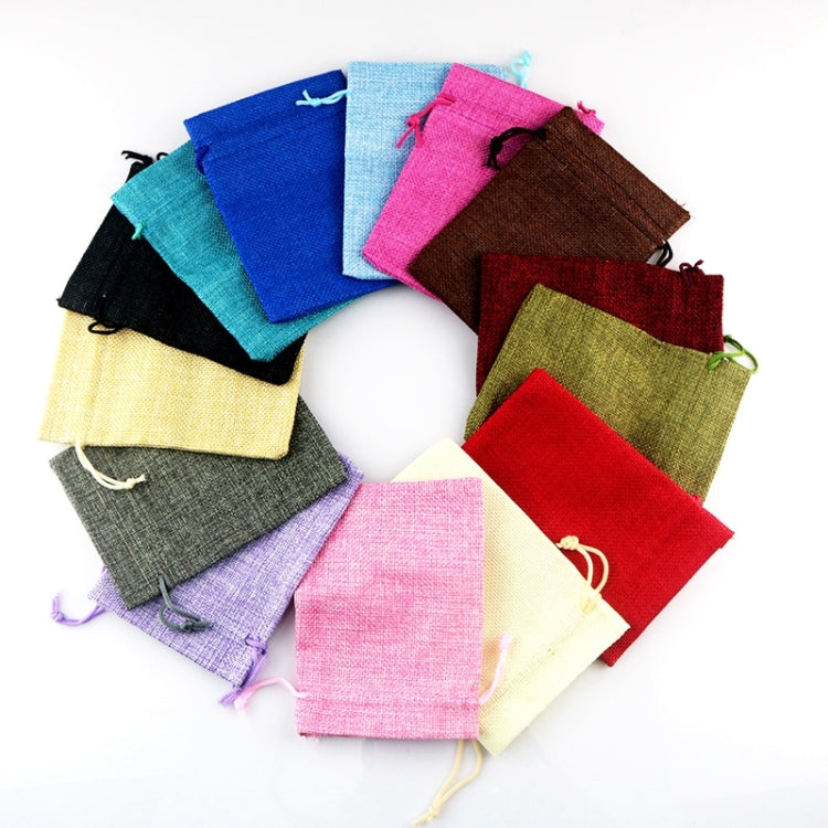 50 PCS Multi size Linen Jute Drawstring Gift Bags Sacks Wedding Birthday Party Favors Drawstring Gift Bags, Size:10x14cm(Coffee) - free shipping - PMC TechLife - Order now!