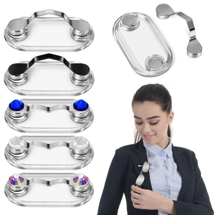 Magnetic Glasses Holder Magnetic Brooch Number Plate Headset Glasses Clip(Silver) - free shipping - PMC TechLife - Order now!
