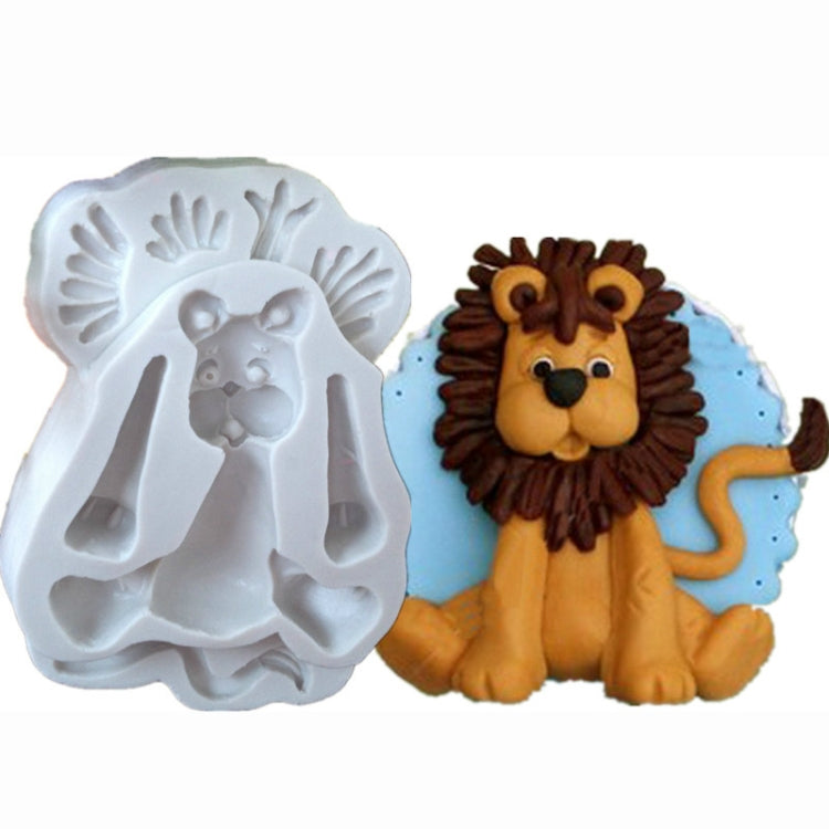 2 PCS 3D Animal Shape Silicone Form Fondant Cake Biscuit Molds(Lion) - free shipping - PMC TechLife - Order now!