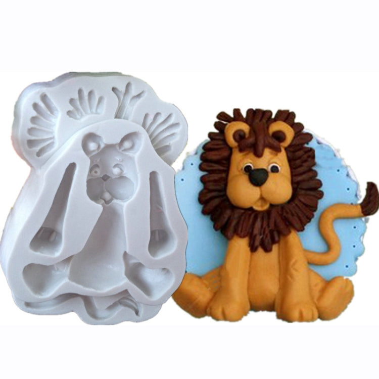 2 PCS 3D Animal Shape Silicone Form Fondant Cake Biscuit Molds(Lion) - free shipping - PMC TechLife - Order now!