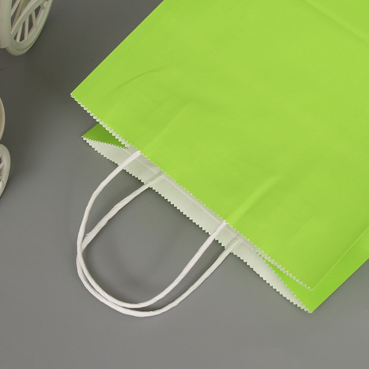 10 PCS Elegant Kraft Paper Bag With Handles for Wedding/Birthday Party/Jewelry/Clothes, Size:42x31x12cm(Light Green) - free shipping - PMC TechLife - Order now!