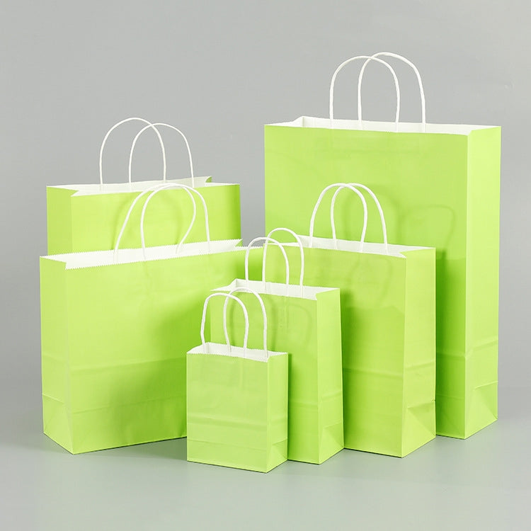10 PCS Elegant Kraft Paper Bag With Handles for Wedding/Birthday Party/Jewelry/Clothes, Size:42x31x12cm(Light Green) - free shipping - PMC TechLife - Order now!