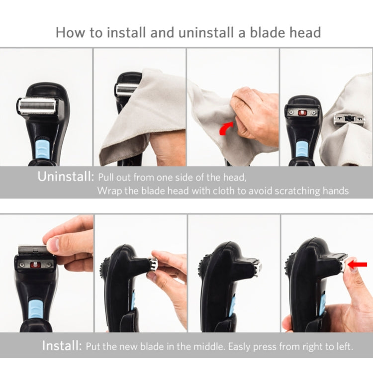 Foldable Long Handle Electric Shaver On Back - free shipping - PMC TechLife - Order now!