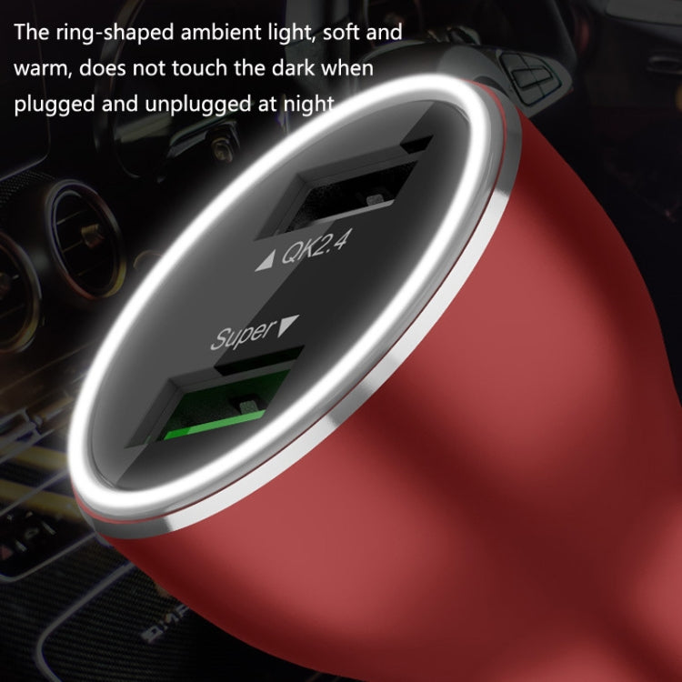 QIAKEY QK739 Dual Ports Fast Charge Car Charger(Black) - free shipping - PMC TechLife - Order now!