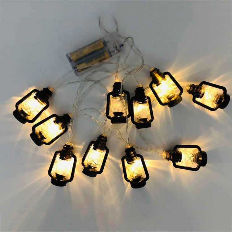 3m 20LEDs Christmas Lantern Festival Decoration Retro Kerosene Lamp LED String(Black) - free shipping - PMC TechLife - Order now!