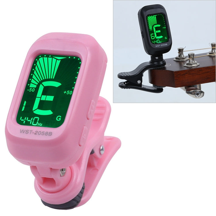 Little Angel WST-2058B Guitar Capo Electronic Tuner, Size:5��3.7��2.7cm(Pink) - free shipping - PMC TechLife - Order now!