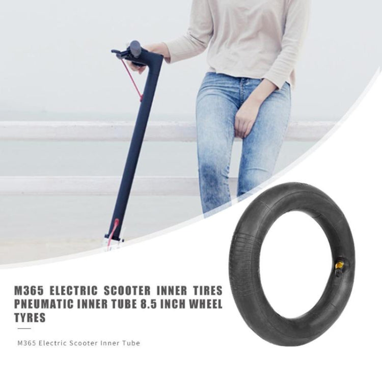 2 PCS For Xiaomi Mijia M365 Electric Scooter 8.5 inch Rubber Padded Tire Inner Tube with Valve Cover(Black) - Accessories & Parts by PMC TechLife | Online Shopping South Africa | PMC TechLife | Buy Now Pay Later Mobicred