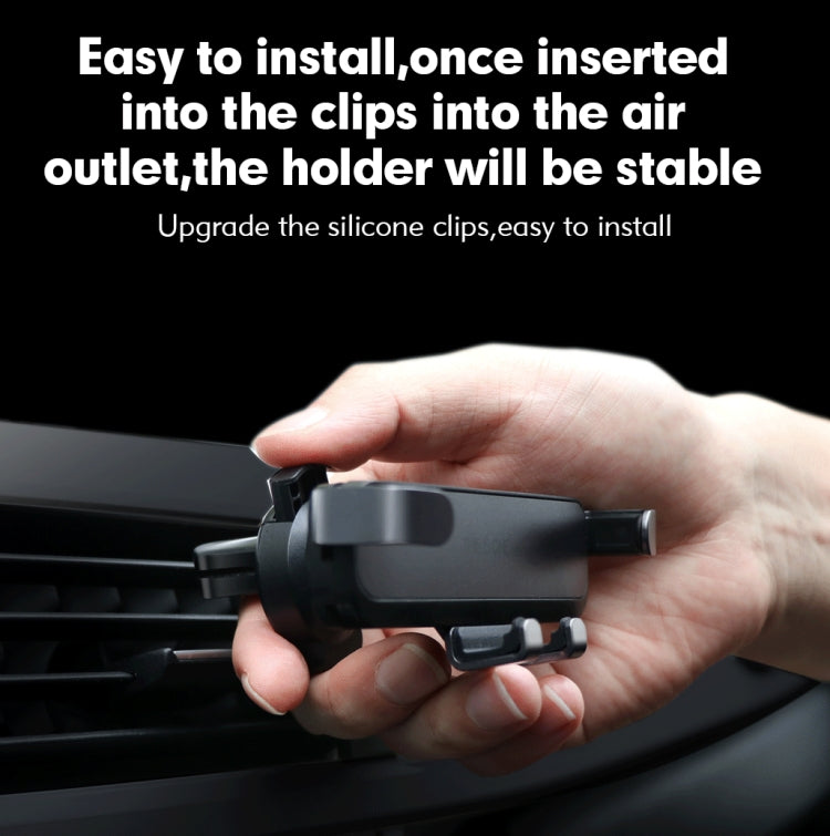 Car Air Conditioning Air Outlet Mobile Phone Holder(Black Upgrade Pro Metal) - Car Holders by PMC TechLife | Online Shopping South Africa | PMC TechLife