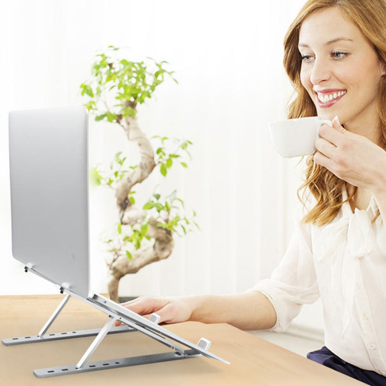 Aluminum Alloy Couch Notebook Mount Sofa Foldable Laptop Stand(Silver) - free shipping - PMC TechLife - Order now!