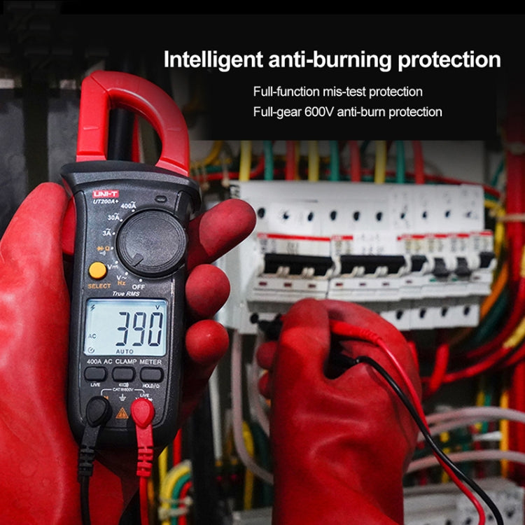 UNI-T  UT200A+ 400A Digital Clamp Multimeter AC/DC Voltage Detector Frequency Resistance Tester - free shipping - PMC TechLife - Order now!