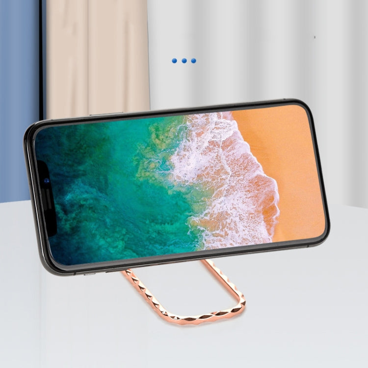 Metal Car Mobile Phone Folding Bracket Ring Buckle Paste Bracket,Style: Gourd(Rose Gold) - Ring Holder by PMC TechLife | Online Shopping South Africa | PMC TechLife