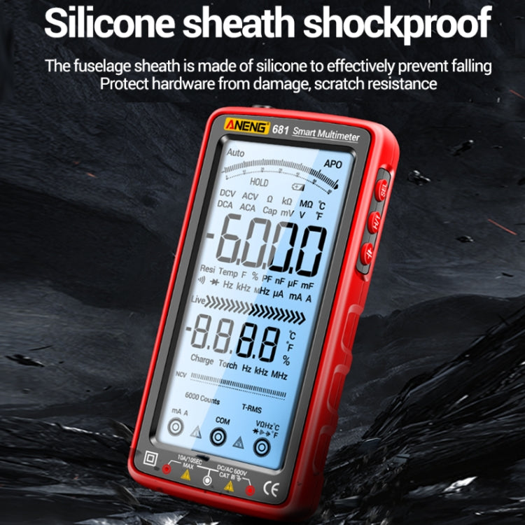 ANENG 681 LCD Digital Display Screen Smart Automatic Range Rechargeable Multimeter(Black) - free shipping - PMC TechLife - Order now!