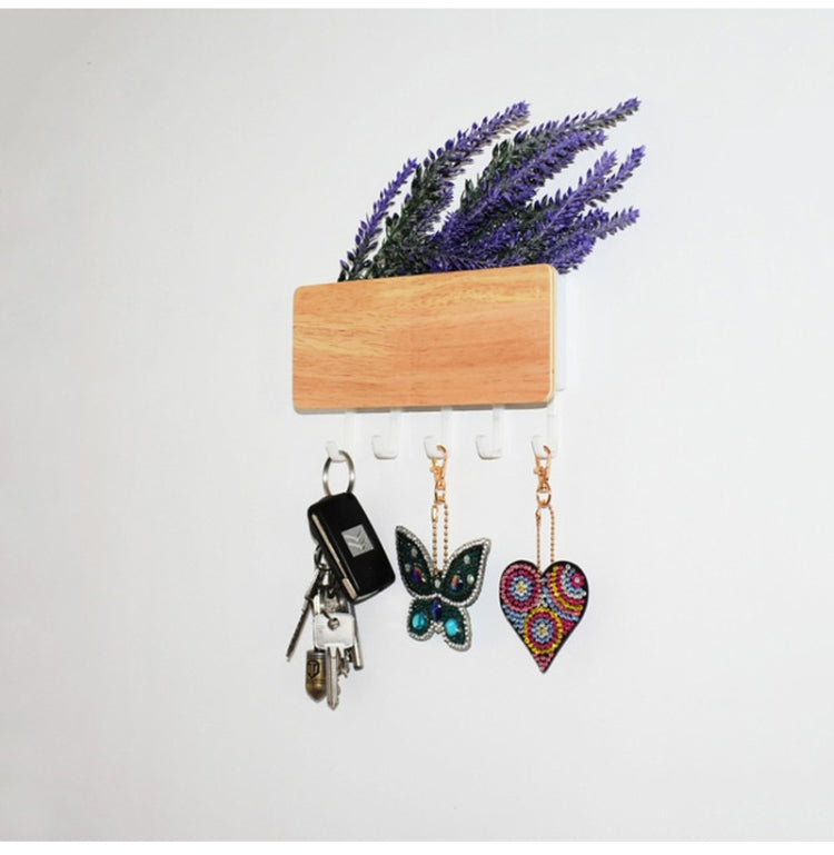Punch-free Wall Key Hanger Multifunctional Hook Holder(White) - free shipping - PMC TechLife - Order now!