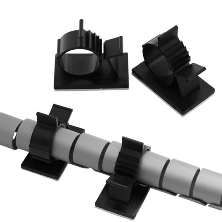 100 PCS Y-0810 Adjustable Self-Adhesive Wire Fixing Cable Organizer (Black) - Cable Organizer by PMC TechLife | Online Shopping South Africa | PMC TechLife | Buy Now Pay Later Mobicred