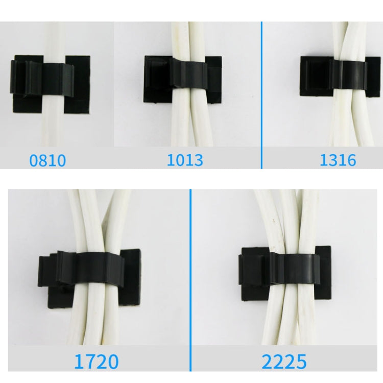 100 PCS Y-1720 Adjustable Self-Adhesive Wire Fixing Cable Organizer(White) - Cable Organizer by null | Online Shopping South Africa | PMC TechLife | Buy Now Pay Later Mobicred