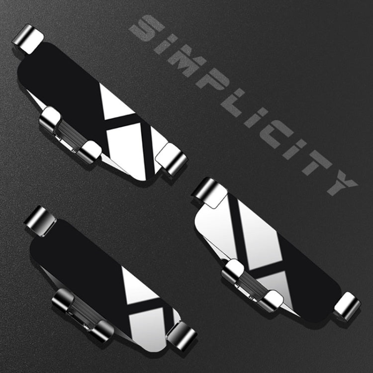 650 Vehicle-mounted Mobile Phone Gravity Bracket Air Outlet Navigation Holder, Color:Paste Black - Car Holders by PMC TechLife | Online Shopping South Africa | PMC TechLife